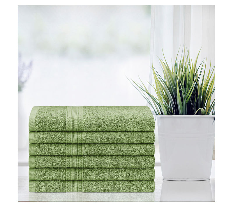 Superior Cotton 6-Piece Solid Hand Towel Set — View 25