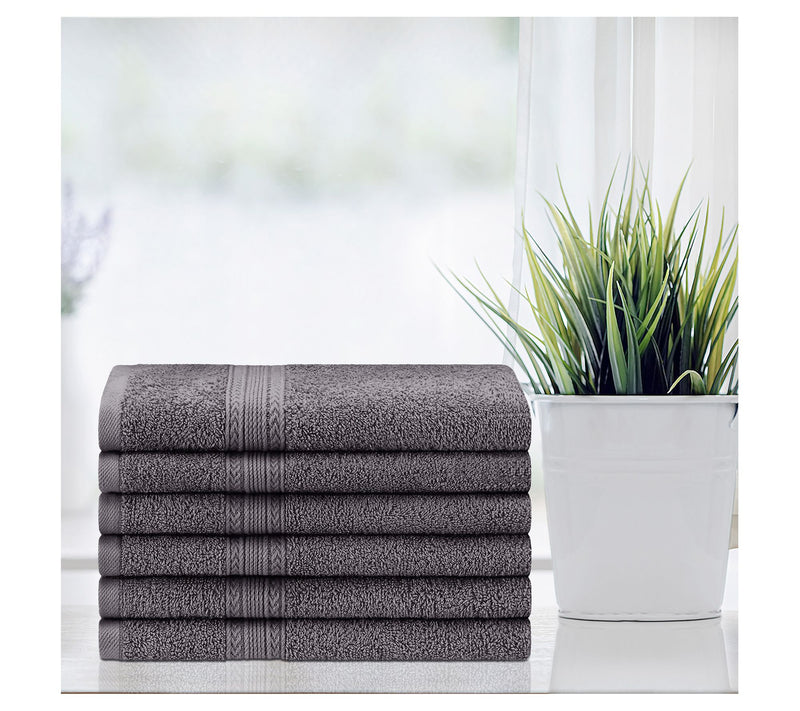 Superior Cotton 6-Piece Solid Hand Towel Set — View 23