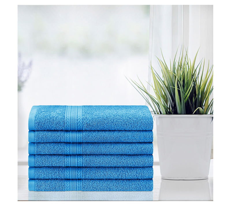 Superior Cotton 6-Piece Solid Hand Towel Set — View 5