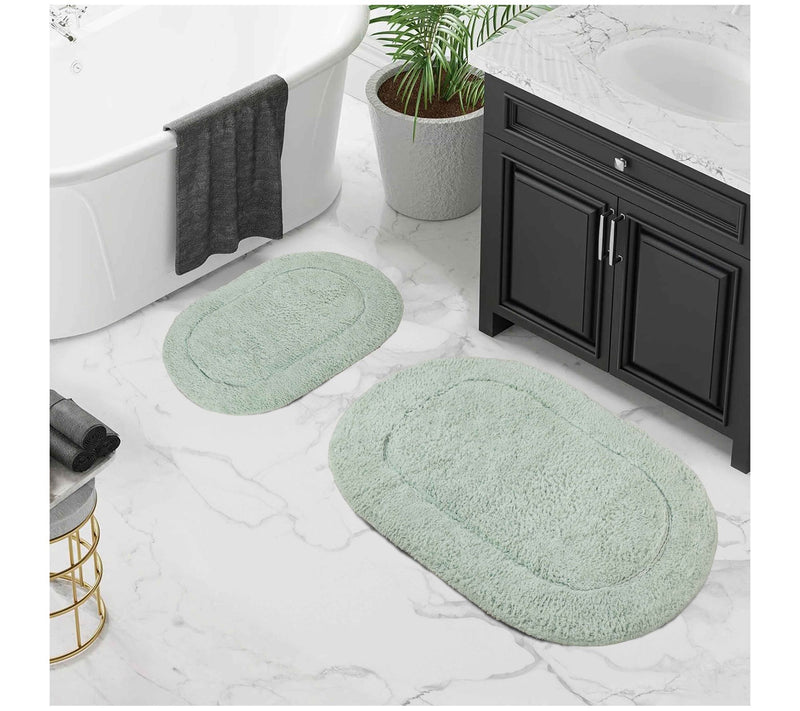 Superior Cotton 2-Piece Non-Slip Oval Bath Ruget — View 11