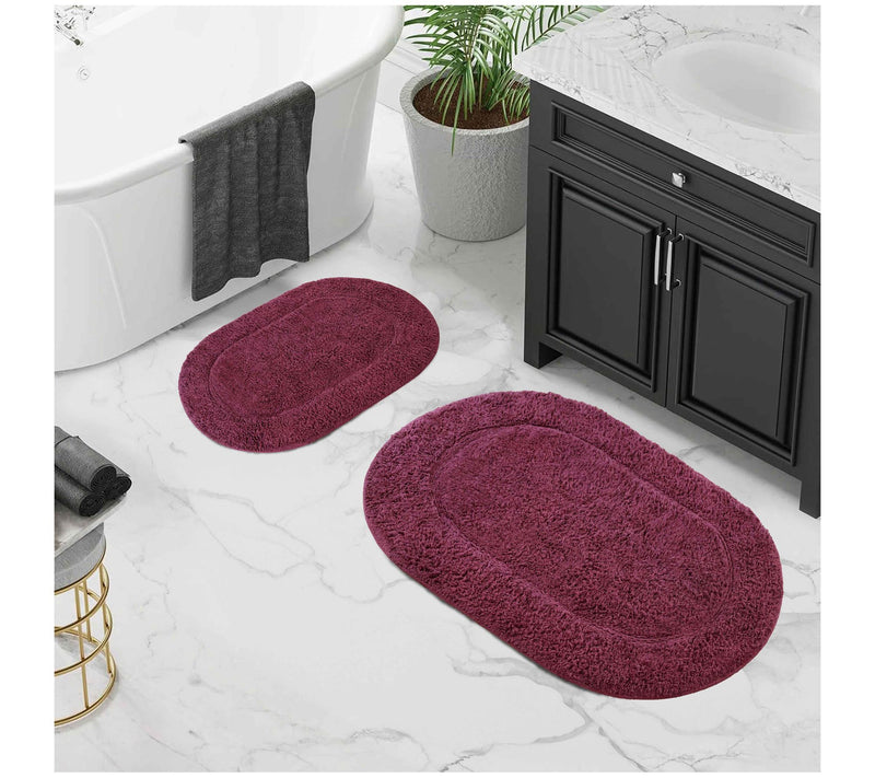 Superior Cotton 2-Piece Non-Slip Oval Bath Ruget — View 6