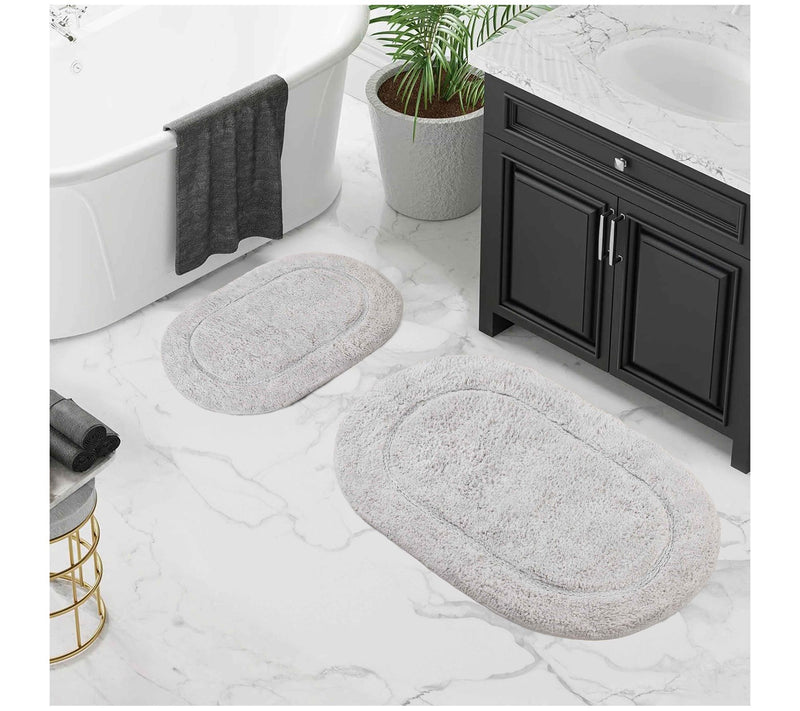Superior Cotton 2-Piece Non-Slip Oval Bath Ruget — View 15