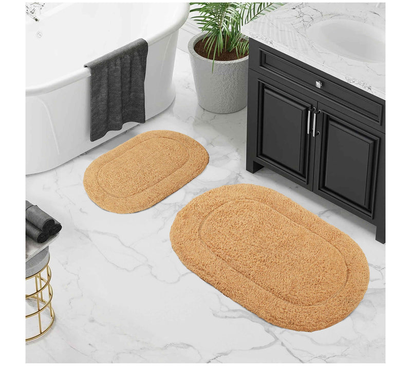 Superior Cotton 2-Piece Non-Slip Oval Bath Ruget — View 19