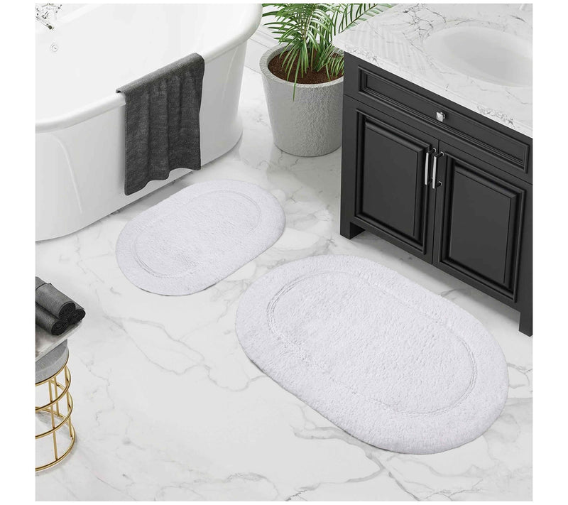 Superior Cotton 2-Piece Non-Slip Oval Bath Ruget — View 21