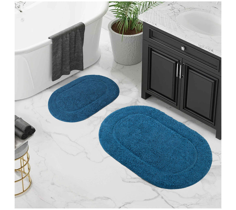 Superior Cotton 2-Piece Non-Slip Oval Bath Ruget — View 13