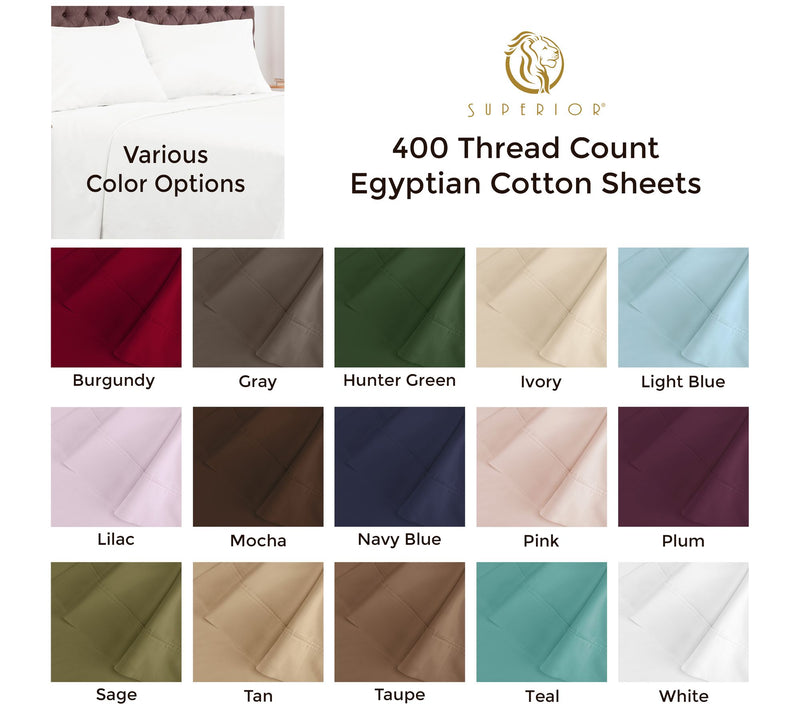 Superior 400TC Egyptian Cotton Deep Pocket Shee s, Cal.KG — View 33