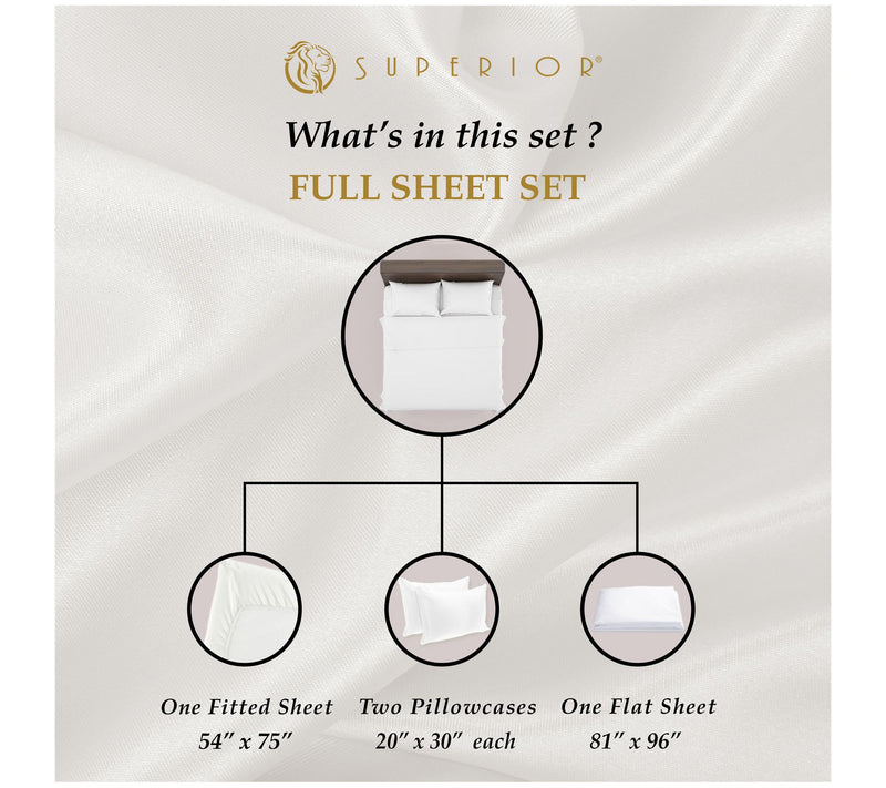 Superior 400TC Egyptian Cotton Deep Pocket Shee t Set, Full — View 32