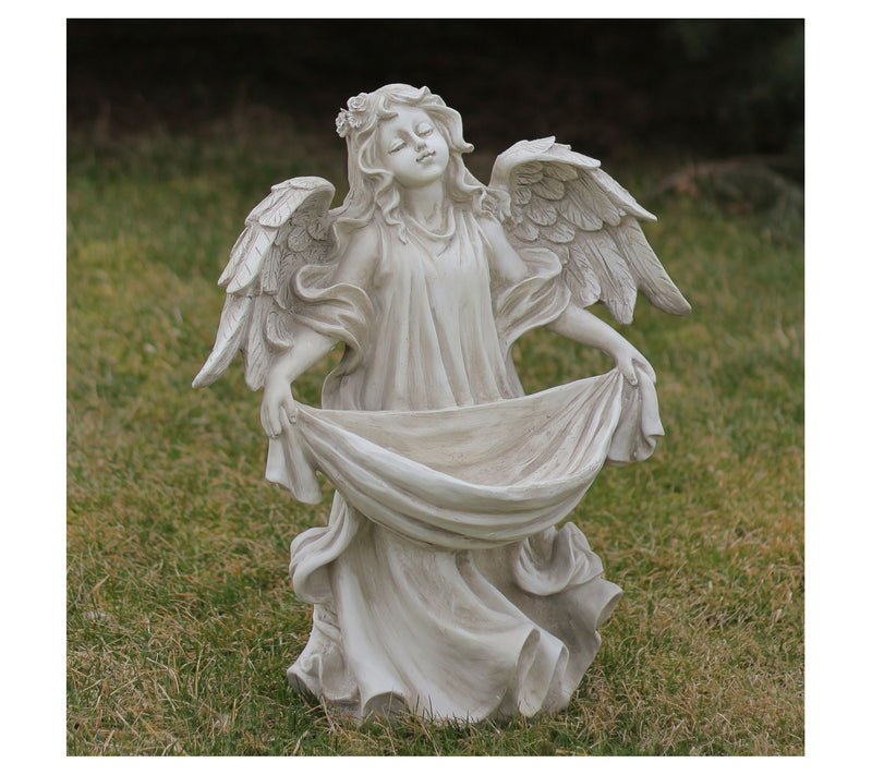Northlight 18.5" Serene Angel Bird Feeder Garden Statue — View 5