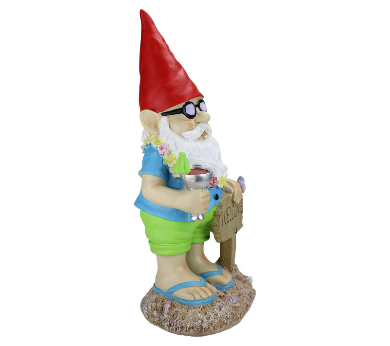 Northlight 16" Summer Time Welcome Gnome Outdoor Garden Statu — View 4