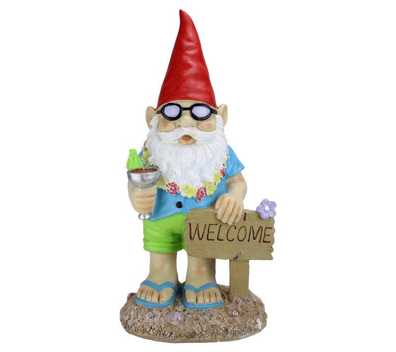 Northlight 16" Summer Time Welcome Gnome Outdoor Garden Statu — View 3