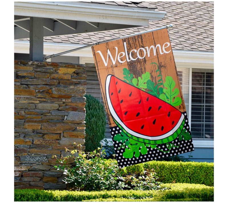 Northlight Welcome Watermelon Slice Spring Flag 28" x 40" — View 5