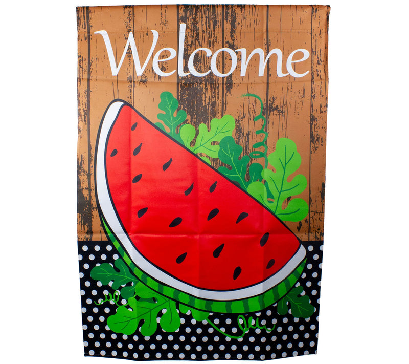 Northlight Welcome Watermelon Slice Spring Flag 28" x 40" — View 3
