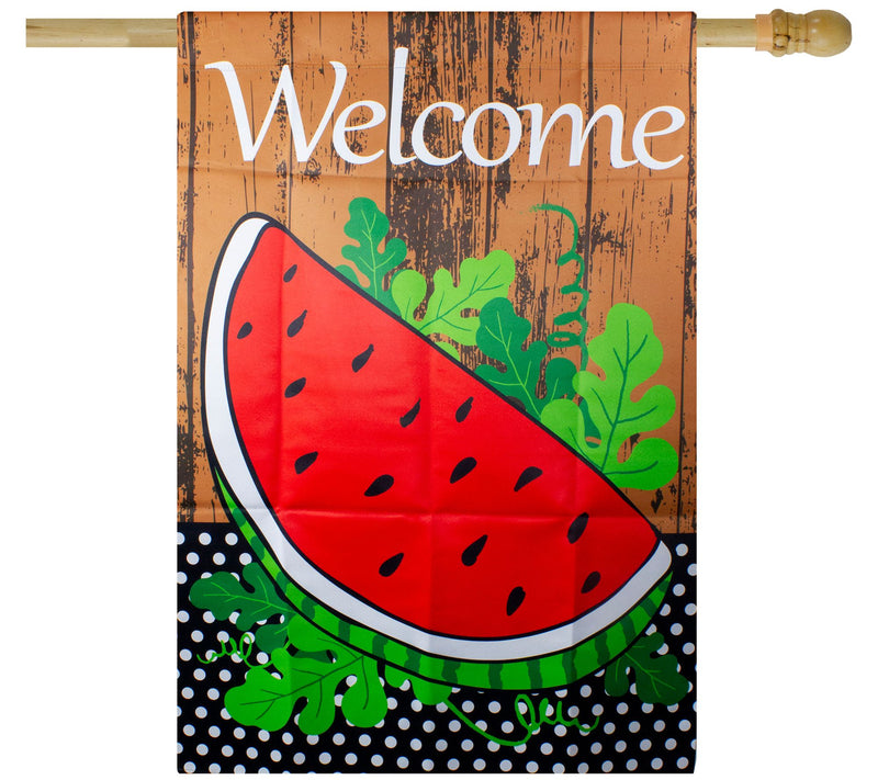 Northlight Welcome Watermelon Slice Spring Flag 28" x 40" — View 4
