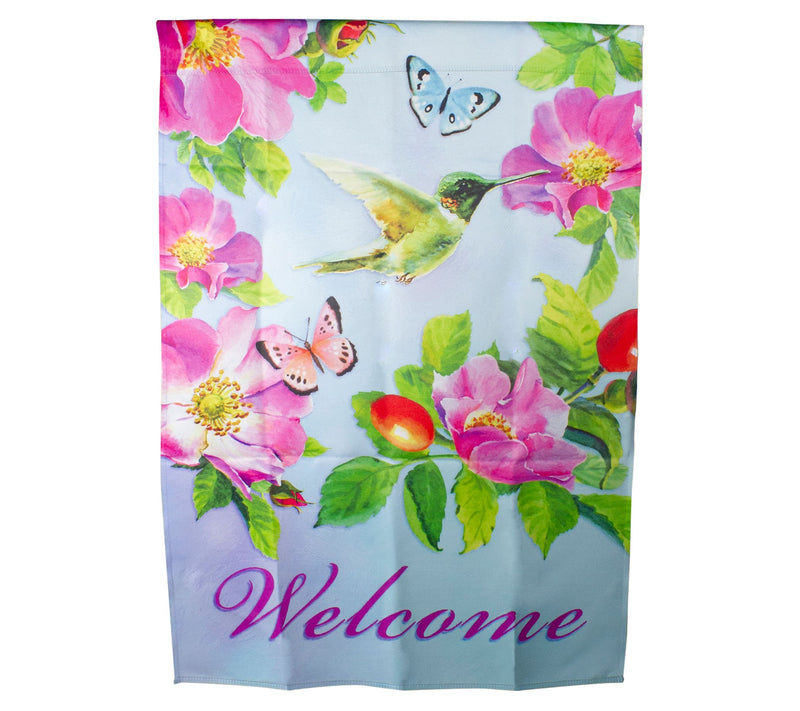 Northlight Welcome Hummingbird Floral House Fla28" x 40" — View 3