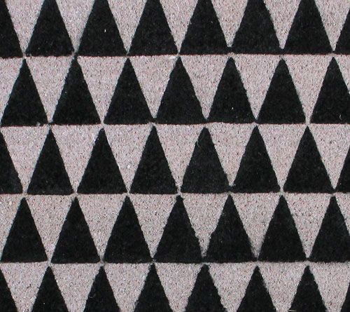 Northlight Black & Gray 3D Triangle Print 17" x 29" Doormat — View 2