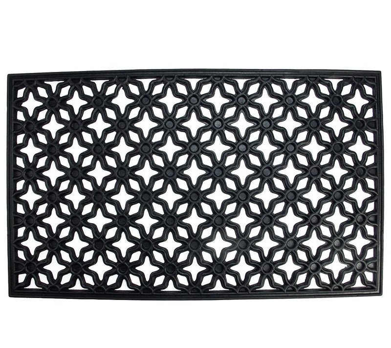 Northlight Elegant Quatrefoil Rectangular Doormat 17" x 29" — View 3