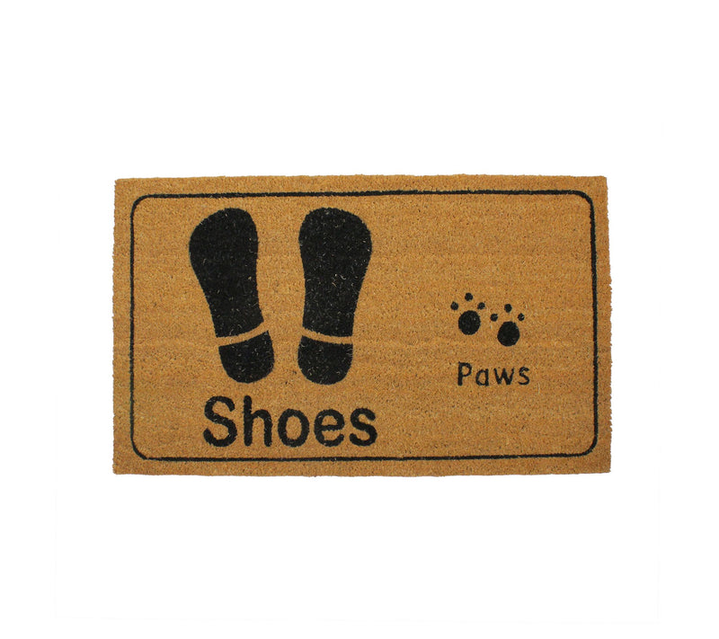 Northlight Shoe Prints w/ Paw Prints Doormat 18" x 30" — Main view