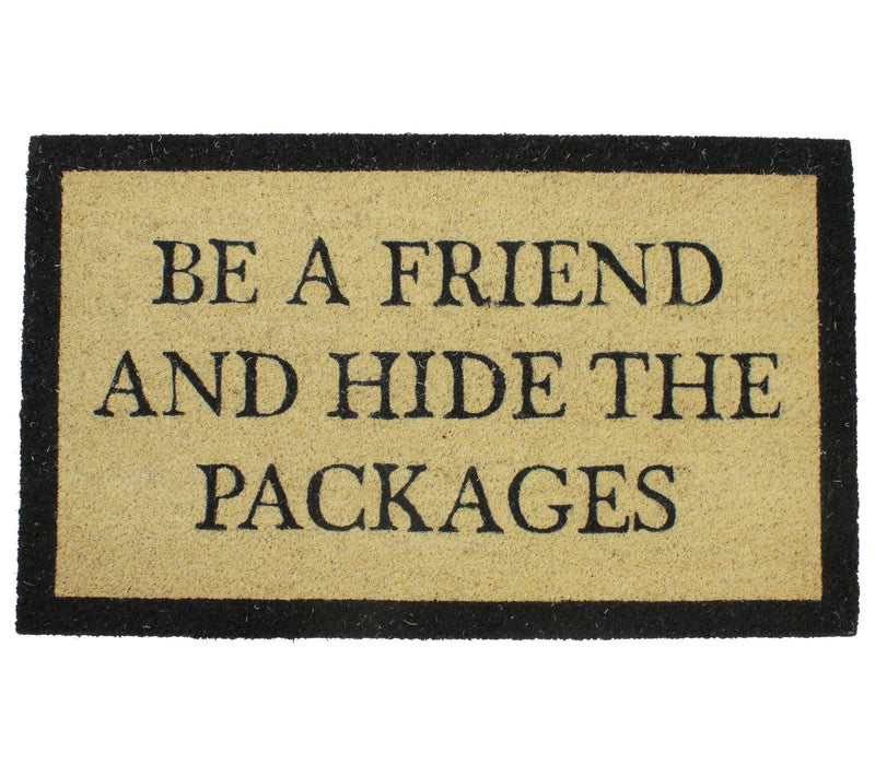Northlight Rectangular "Hide Packages" Doormat 18" x 30" — Main view