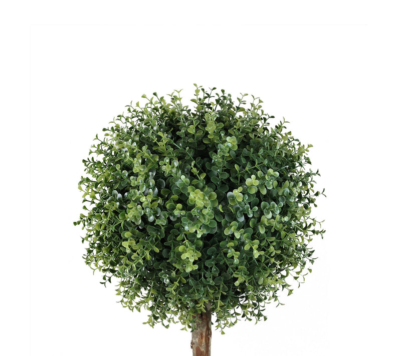 Northlight 4.5' Potted 2-Tone Boxwood Double Ball Topiary Tree — View 5