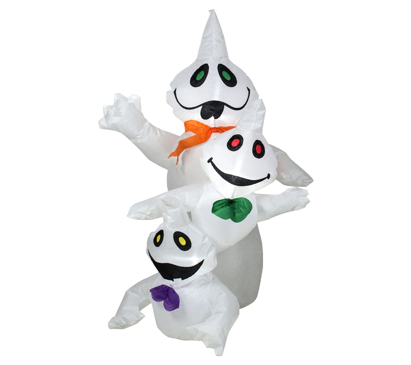 Northlight 3.5' Lit Inflatable Ghost Trio Outdoor Yard Decor — View 3