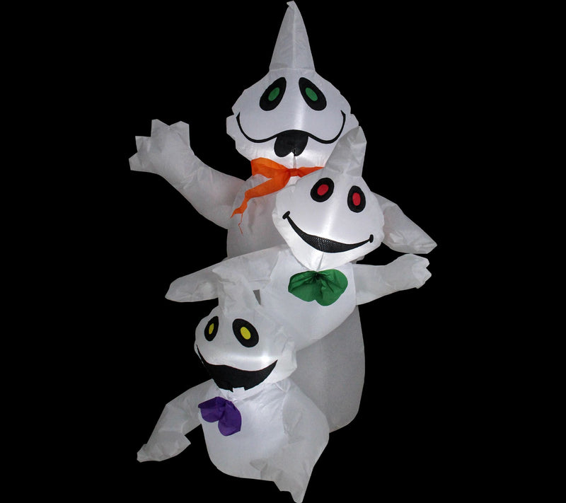 Northlight 3.5' Lit Inflatable Ghost Trio Outdoor Yard Decor — View 4