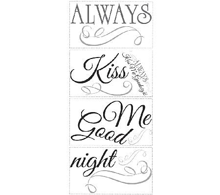RoomMates Always Kiss Me Goodnight Peel & StickWall Decals — Main view