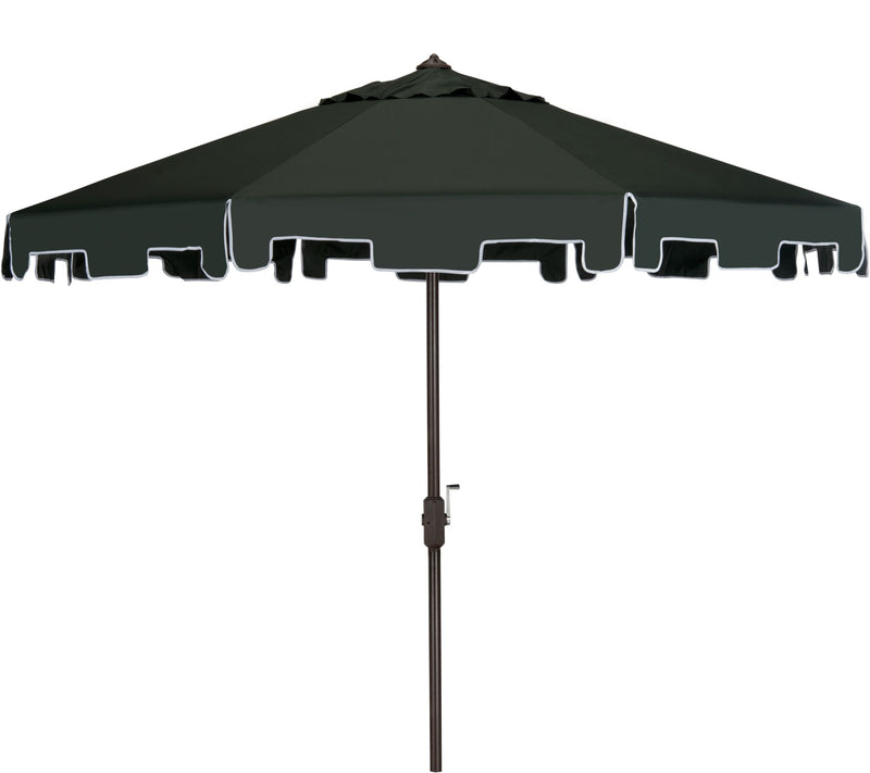 Safavieh Zimmerman 9' Tilt and Crank Market Umbrella w/Flap — Main view