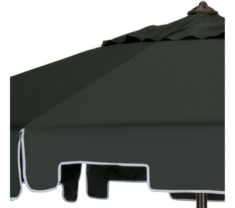 Safavieh Zimmerman 9' Tilt and Crank Market Umbrella w/Flap — View 20