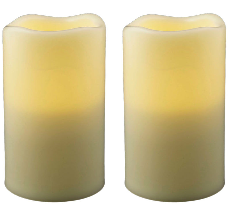 Pacific Accents Set of 2 Melted Resin 3" x 4-3/4" Candles — Main view