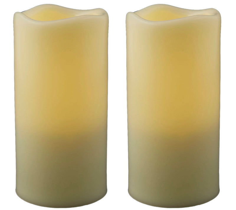 Pacific Accents Set of 2 Melted Resin 3" x 5-3/4" Candles — Main view