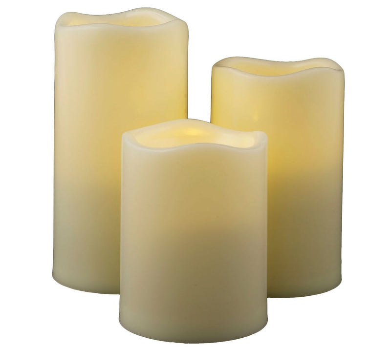 Pacific Accents Set of 3 Graduated Melted ResinCandles — Main view