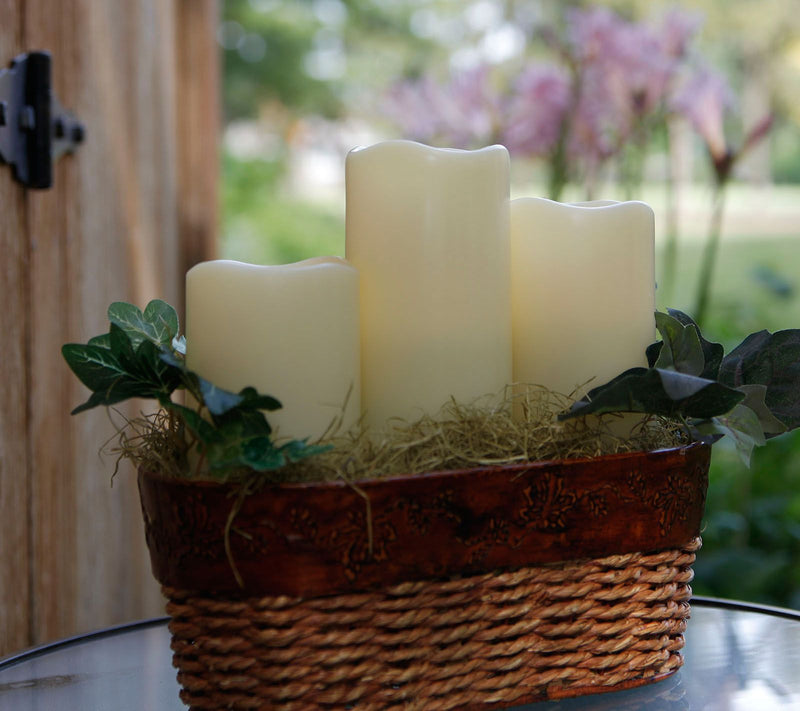 Pacific Accents Set of 3 Graduated Melted ResinCandles — View 2