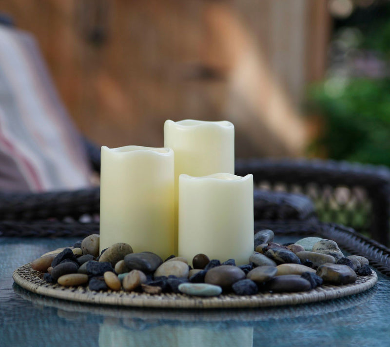Pacific Accents Set of 3 Graduated Melted ResinCandles — View 3