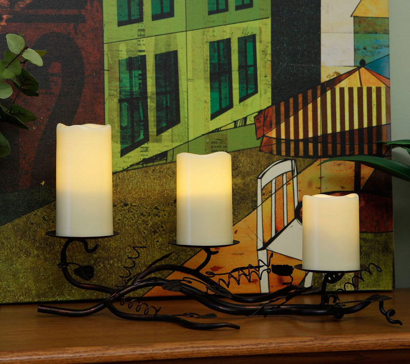 Pacific Accents Set of 3 Graduated Melted ResinCandles — View 4