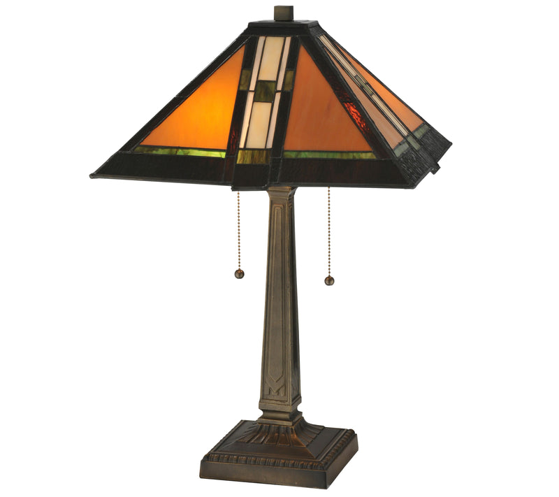 Meyda Tiffany-Style 22"H Montana Mission TableLamp — Main view