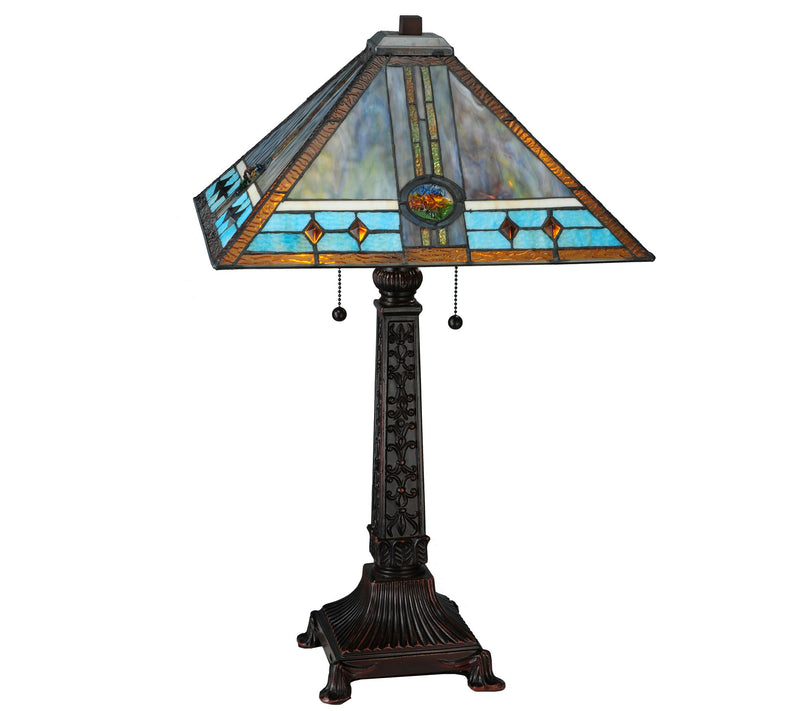 Meyda Tiffany-Style Mission Rose Table Lamp — Main view