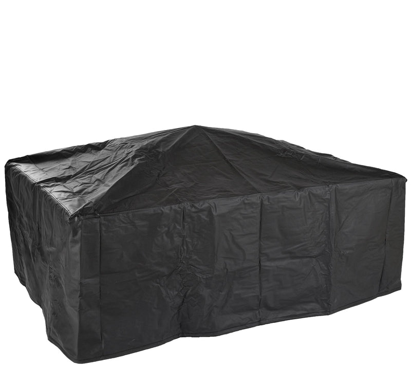 Pure Garden 37" Rectangular Tile Fire Pit w/ Cover — View 3