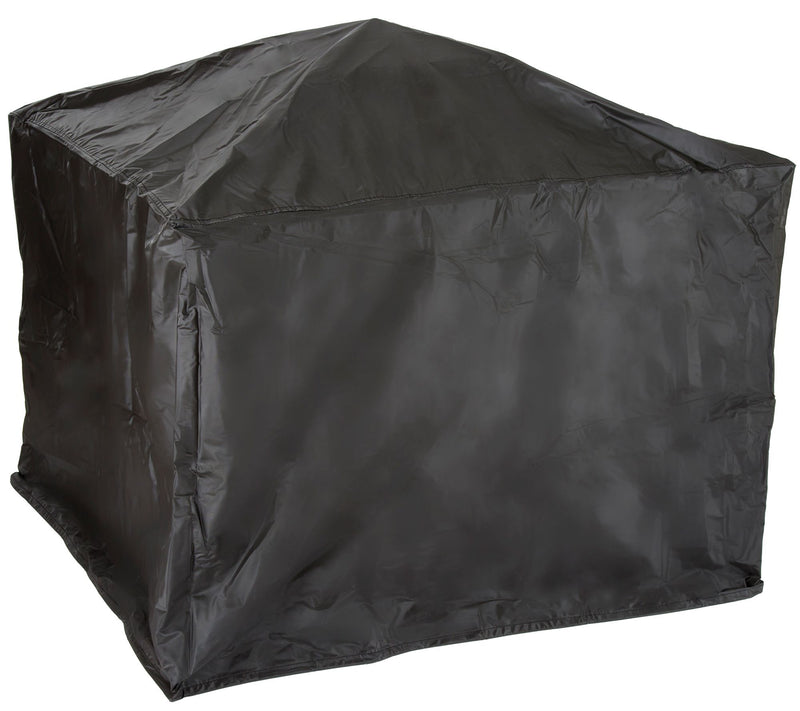 Pure Garden 26" Square Woven Metal Fire Pit with Cover — View 3