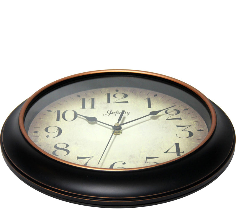 Precedent 12" Round Wall Clock by Infinity — View 2