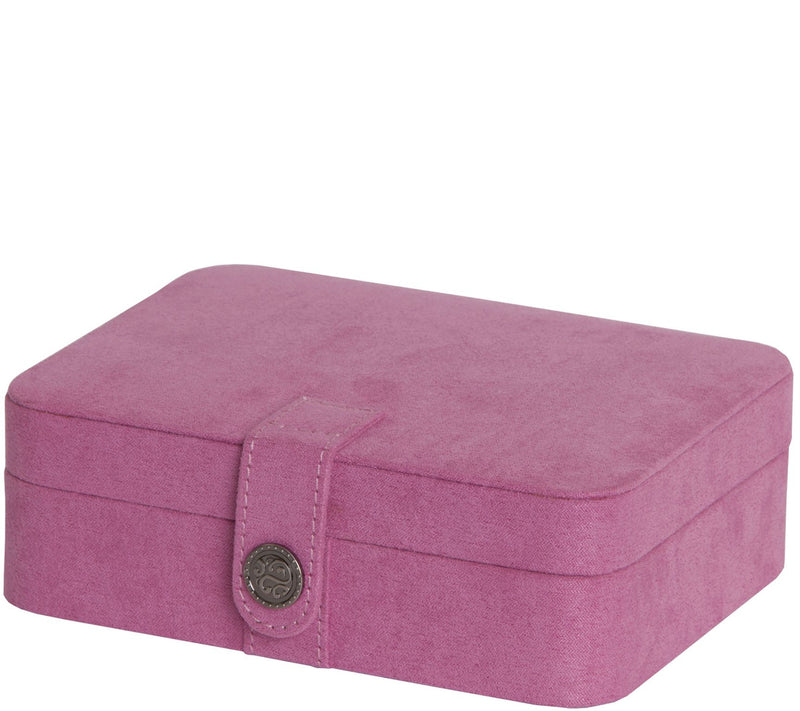 Mele & Co. Giana Plush Fabric Jewelry Box withLift Out Tray — View 7
