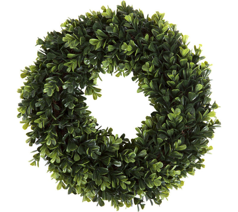 Pure Garden 14" Round Boxwood Wreath — Main view