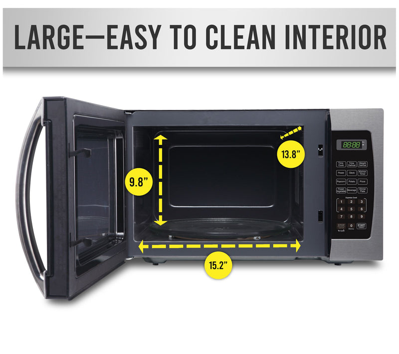 Farberware Pro 1.3 Cubic Foot 1000-Watt Microwave Oven — View 4