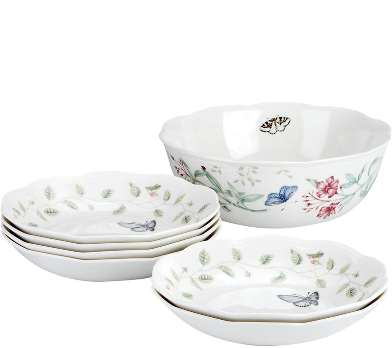 Lenox Butterfly Meadow 7-Piece Pasta Set — Main view