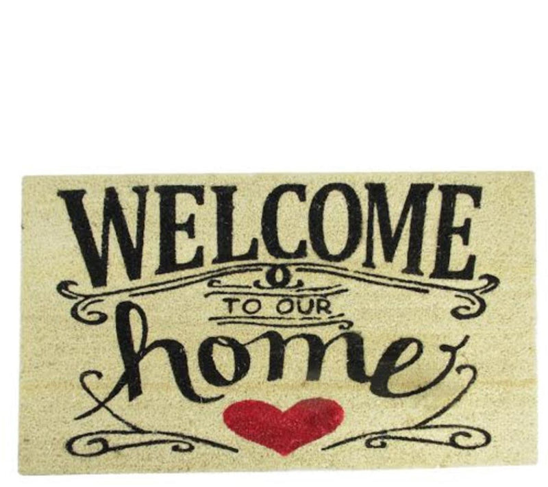 Northlight Welcome to Our Home Door Mat 30" x 18" — Main view