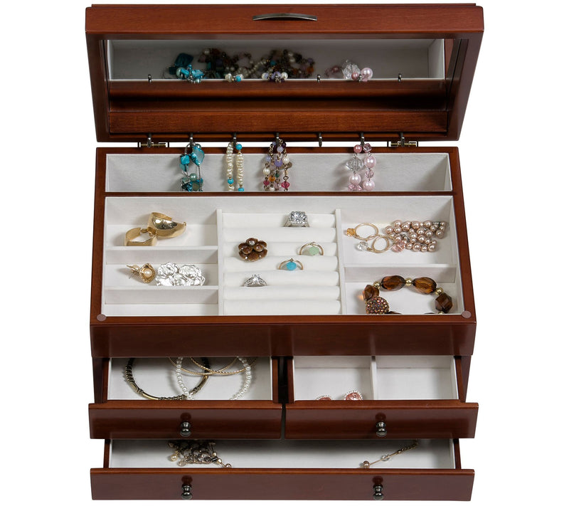 Mele & Co. Fairhaven Wooden Jewelry Box — View 4