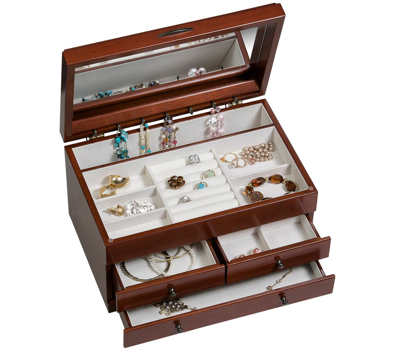 Mele & Co. Fairhaven Wooden Jewelry Box — View 3