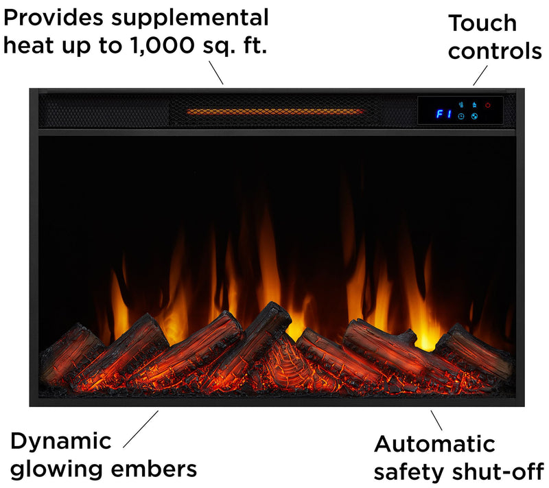 Real Flame Crawford Slim Electric Fireplace — View 14