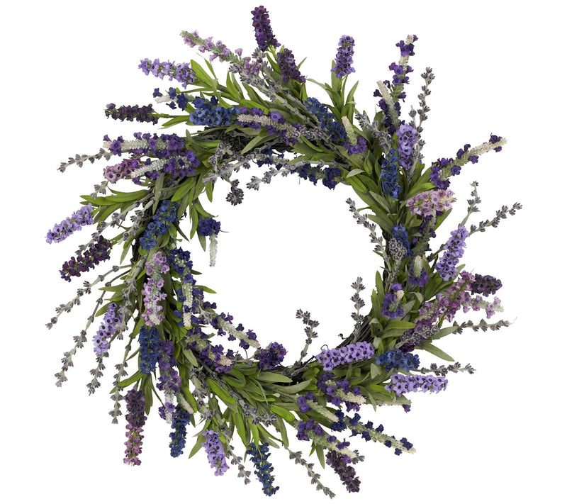 20" Lavender Wreath by Nearly Natural — Main view