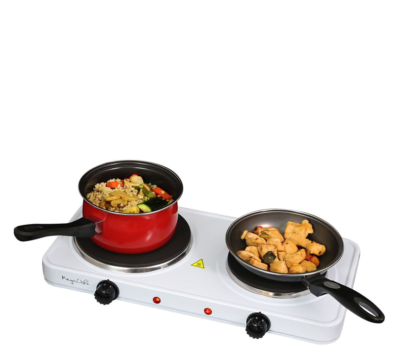 MegaChef Portable Dual Electric Cooktop — View 4