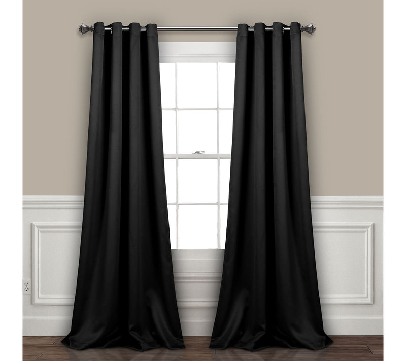 Grommet Blackout 52" x 84" Window Curtains by Lush Decor — View 5